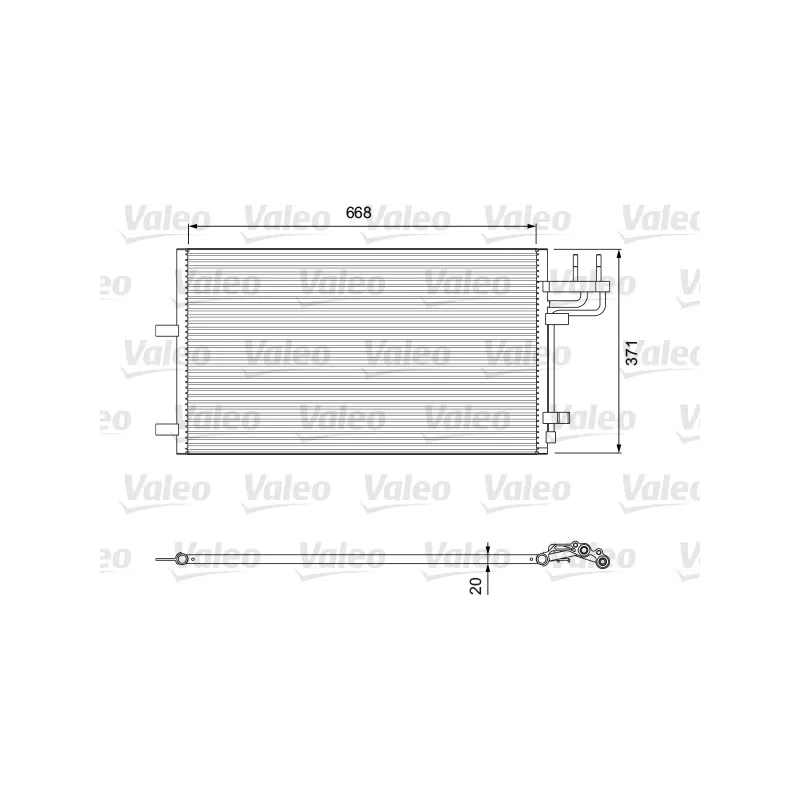 Condenseur, climatisation VALEO 818046