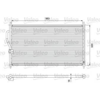 Condenseur, climatisation VALEO 818070