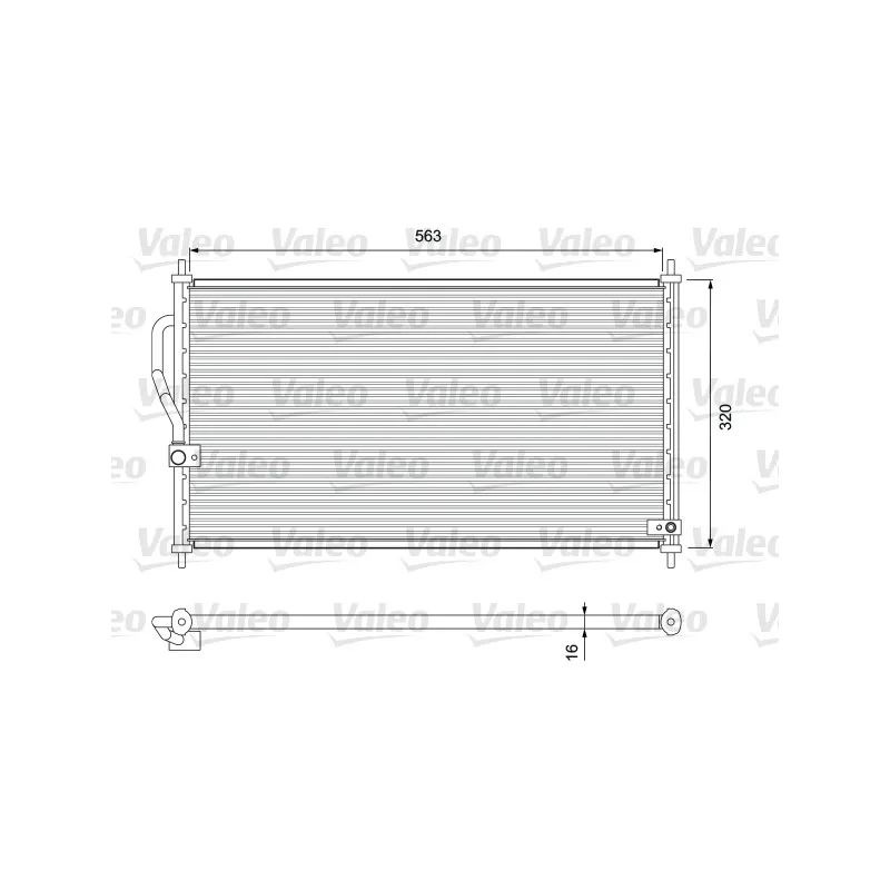 Condenseur, climatisation VALEO 818070