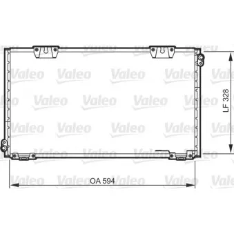 Condenseur, climatisation VALEO 818104