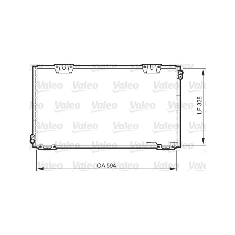 Condenseur, climatisation VALEO 818104