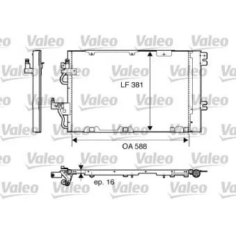 Condenseur, climatisation VALEO 818114