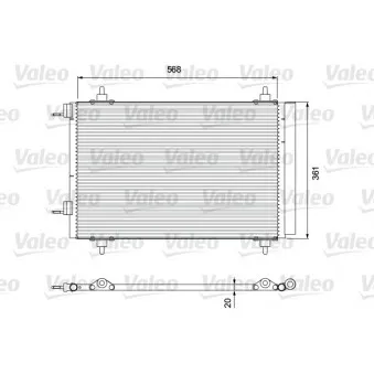 Condenseur, climatisation VALEO