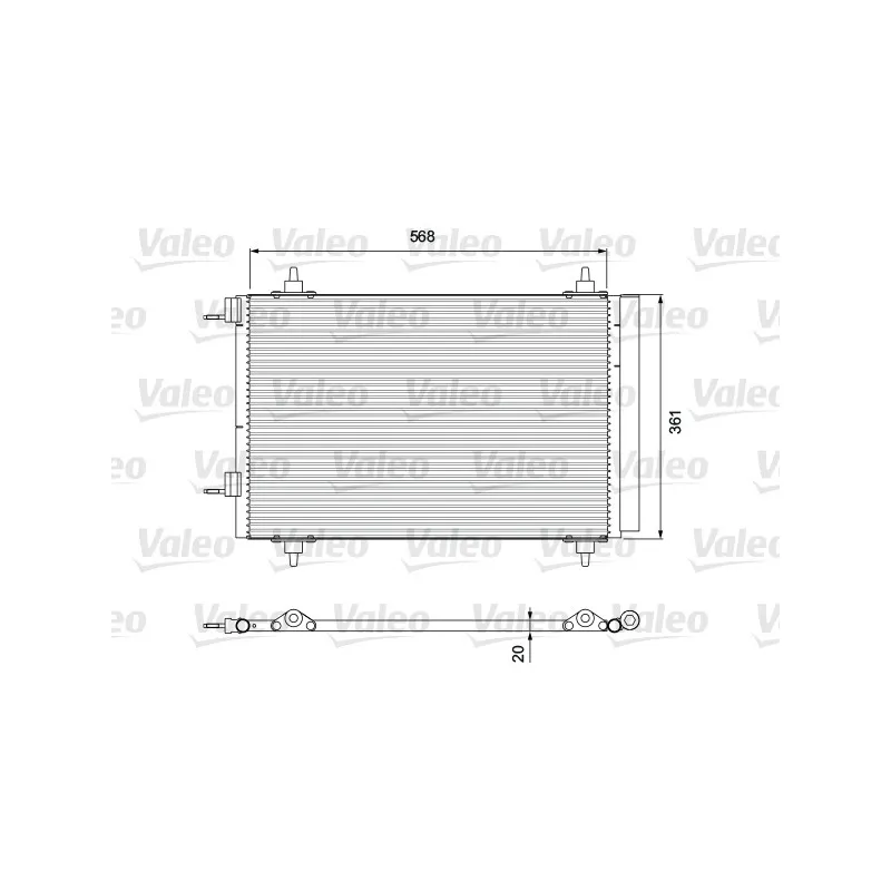 Condenseur, climatisation VALEO 818171