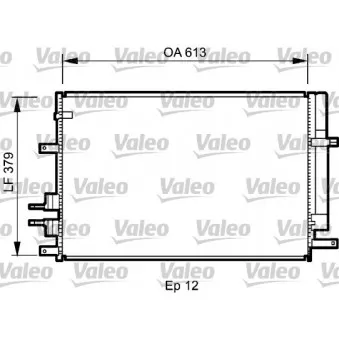 Condenseur, climatisation VALEO 818187