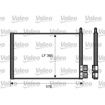 Condenseur, climatisation VALEO 818195