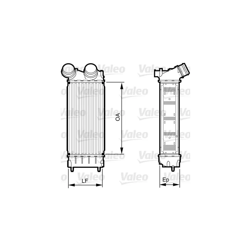 Intercooler, échangeur VALEO 818226