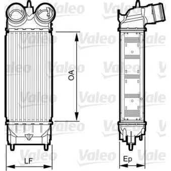 Intercooler, échangeur VALEO 818227