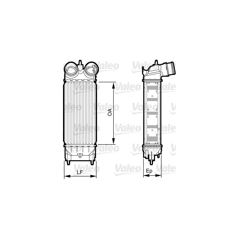 Intercooler, échangeur VALEO 818227