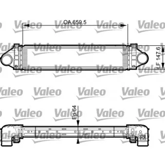 Intercooler, échangeur VALEO 818238