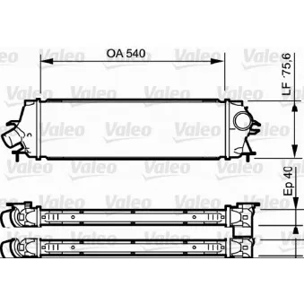 Intercooler, échangeur VALEO 818771