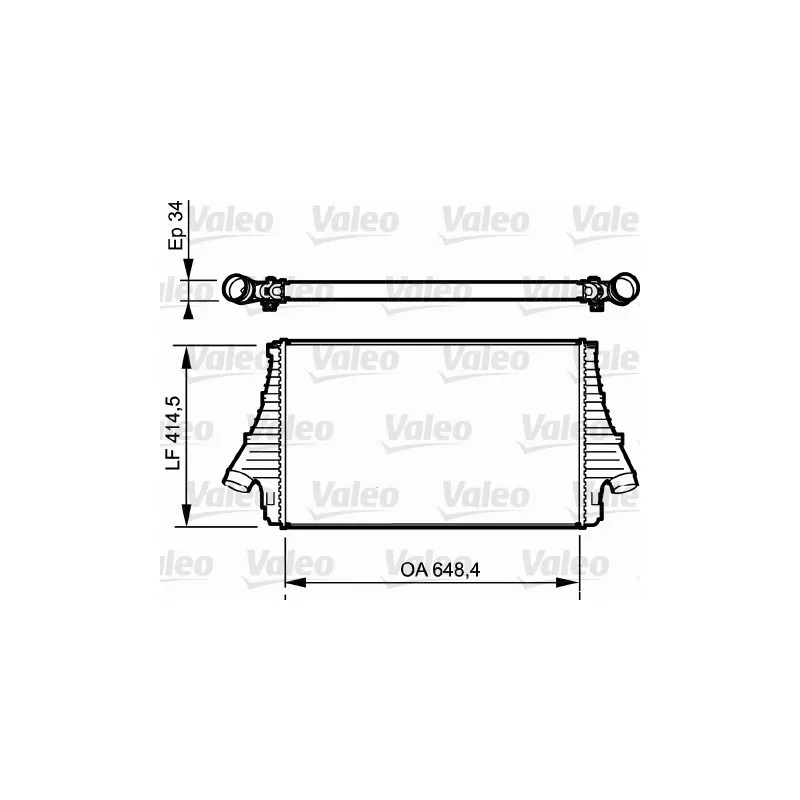 Intercooler, échangeur VALEO 818818