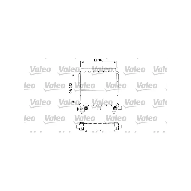 Radiateur, refroidissement du moteur VALEO 819368