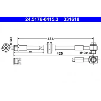 Flexible de frein ATE 24.5176-0415.3