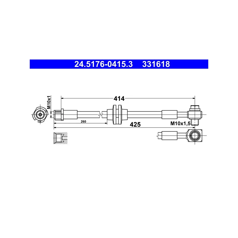 Flexible de frein ATE 24.5176-0415.3