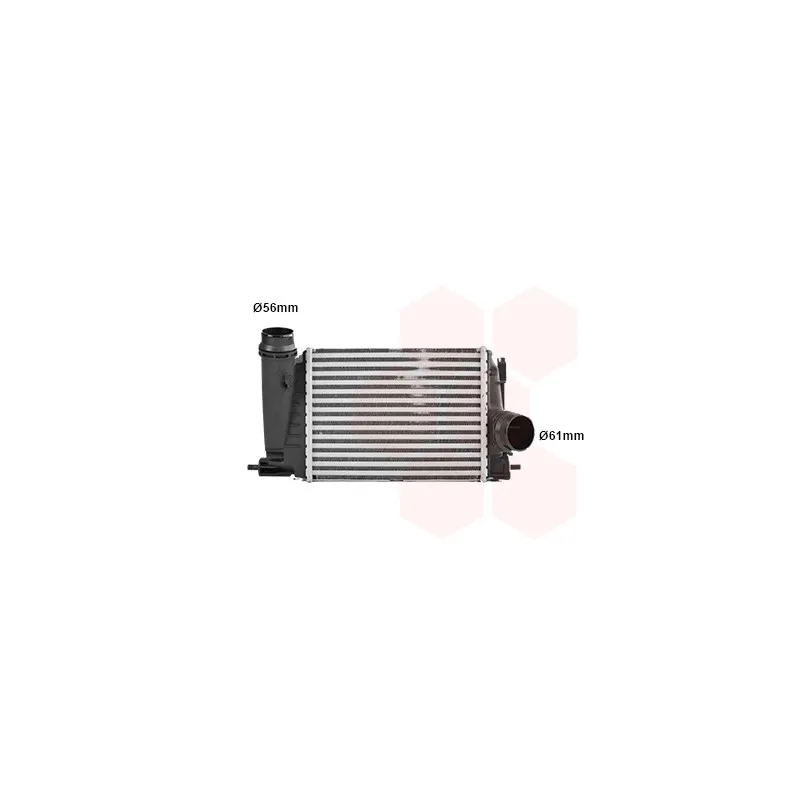 Intercooler, échangeur VAN WEZEL 13014717