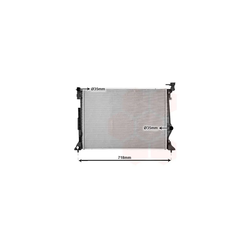 Radiateur, refroidissement du moteur VAN WEZEL 82012740
