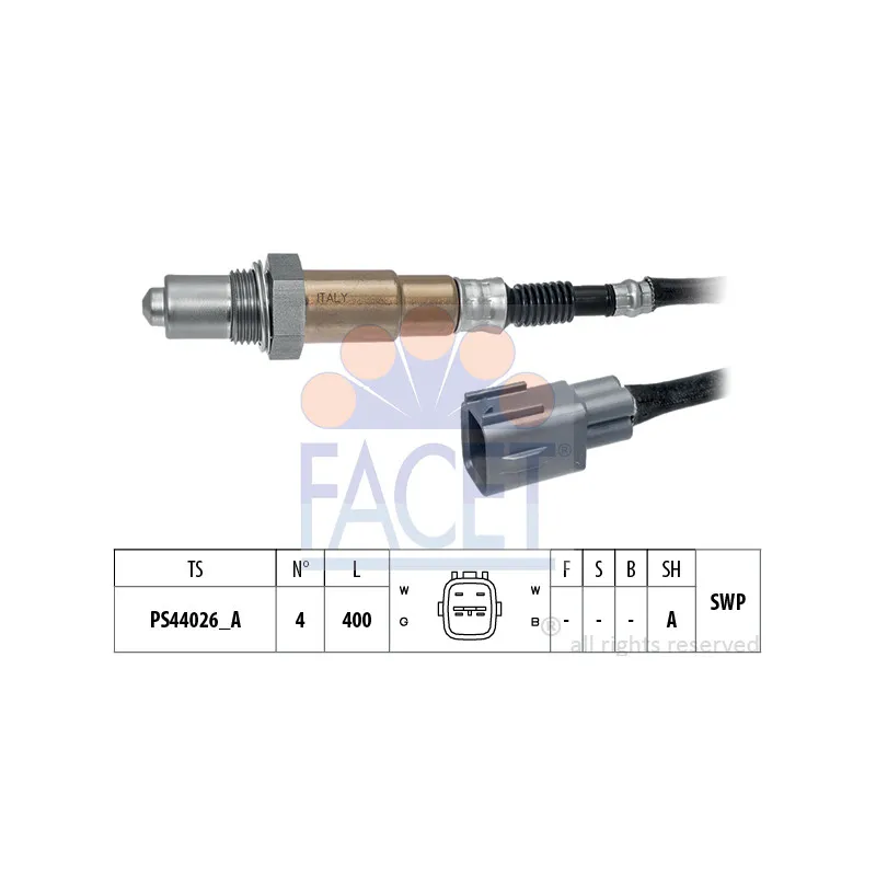 Sonde lambda FACET 10.8537