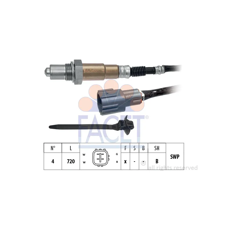 Sonde lambda FACET 10.8539