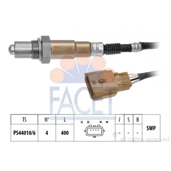 Sonde lambda FACET 10.8558