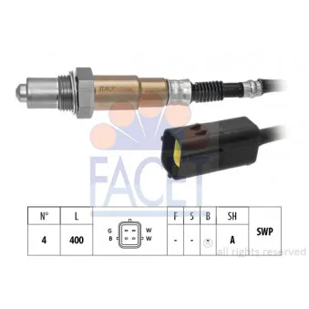 Sonde lambda FACET 10.8559