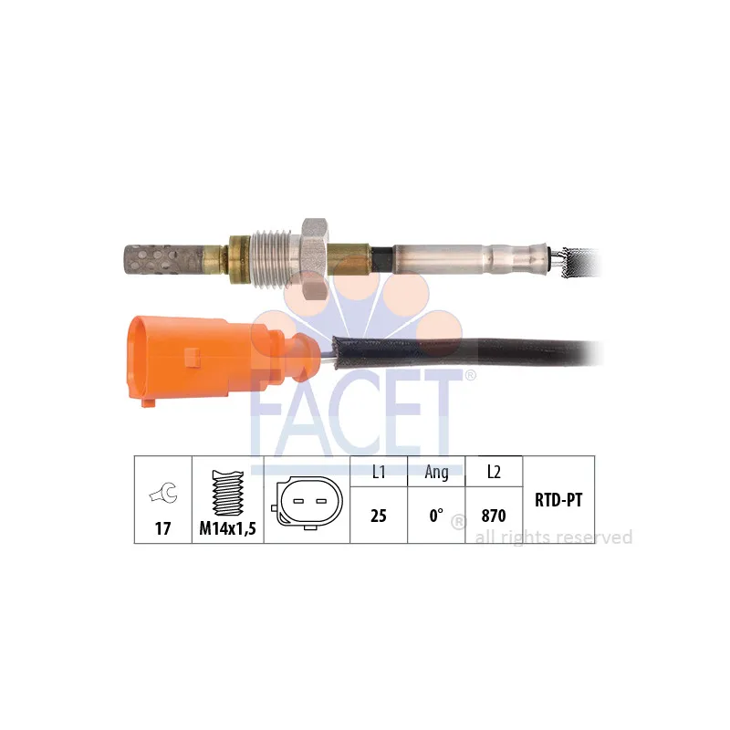 Capteur, température des gaz FACET 22.0172