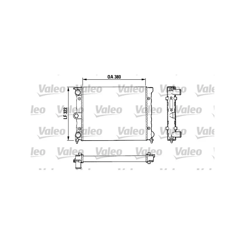 Radiateur, refroidissement du moteur VALEO 883818