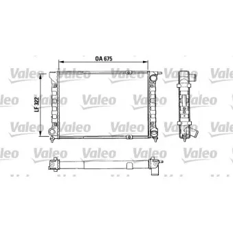 Radiateur, refroidissement du moteur VALEO 883849