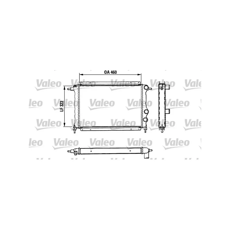 Radiateur, refroidissement du moteur VALEO 883851