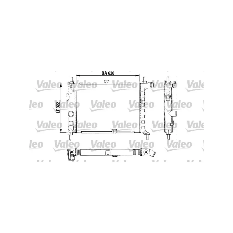 Radiateur, refroidissement du moteur VALEO 883858