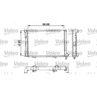 Radiateur, refroidissement du moteur VALEO 883860