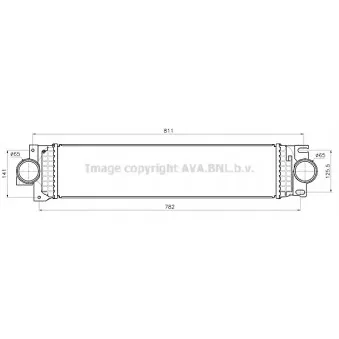 Intercooler, échangeur AVA QUALITY COOLING FD4703