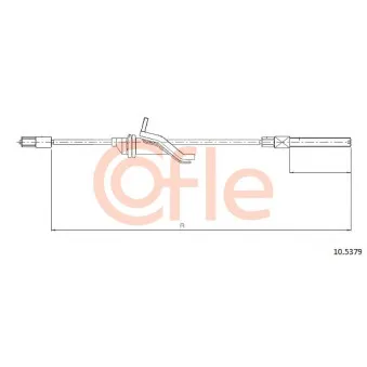 Tirette à câble, frein de stationnement COFLE 10.5379