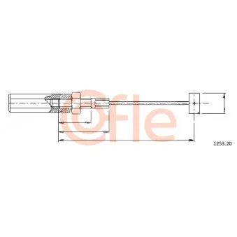 Câble d'accélération COFLE 1253.20