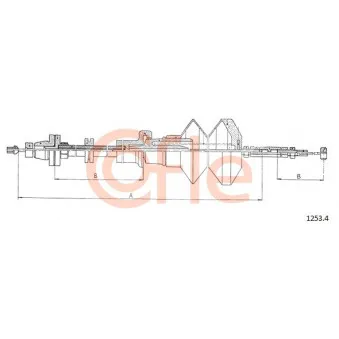 Câble d'accélération COFLE 1253.4