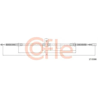 Tirette à câble, frein de stationnement COFLE