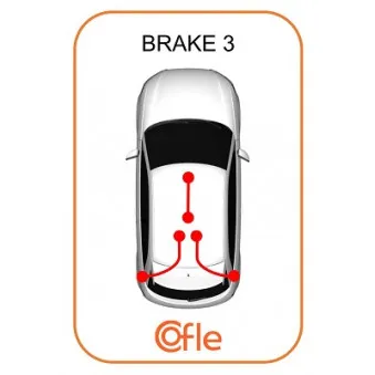 Tirette à câble, frein de stationnement COFLE 17.3022