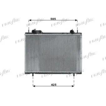 Radiateur, refroidissement du moteur FRIGAIR 0104.3100