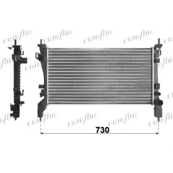 Radiateur, refroidissement du moteur FRIGAIR 0104.3154