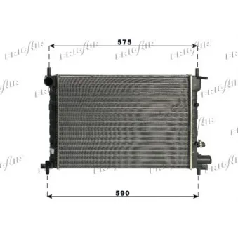 Radiateur, refroidissement du moteur FRIGAIR 0105.3063