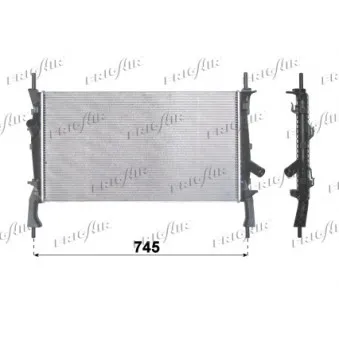 Radiateur, refroidissement du moteur FRIGAIR 0105.3102