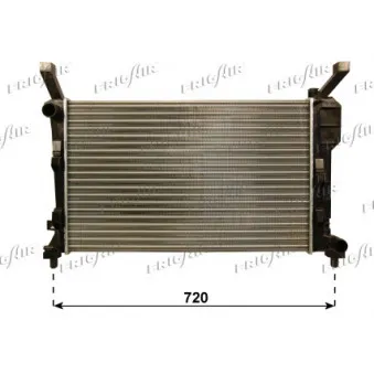 Radiateur, refroidissement du moteur FRIGAIR 0106.3103