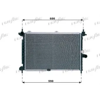 Radiateur, refroidissement du moteur FRIGAIR 0107.3001