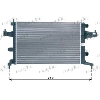 Radiateur, refroidissement du moteur FRIGAIR 0107.3006