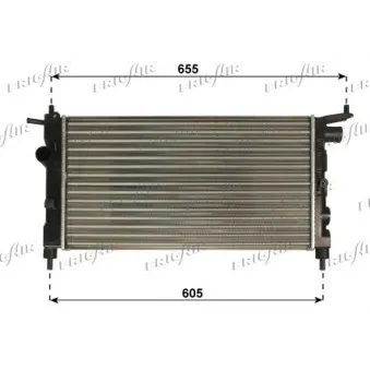 Radiateur, refroidissement du moteur FRIGAIR 0107.3010