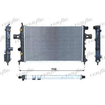 Radiateur, refroidissement du moteur FRIGAIR 0107.3056