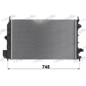 Radiateur, refroidissement du moteur FRIGAIR 0107.3110