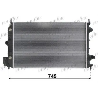 Radiateur, refroidissement du moteur FRIGAIR 0107.3111