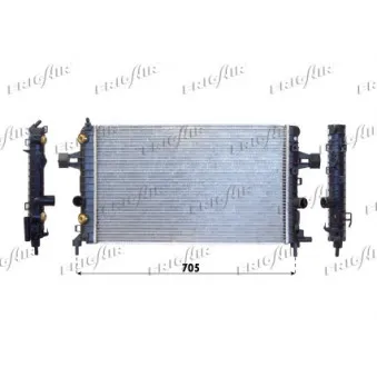 Radiateur, refroidissement du moteur FRIGAIR 0107.3115