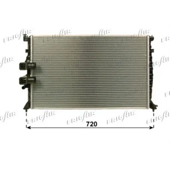 Radiateur, refroidissement du moteur FRIGAIR 0108.3086